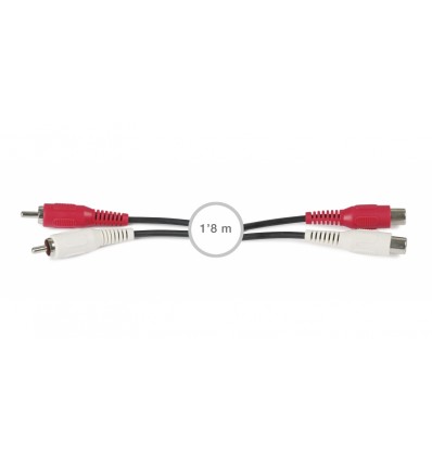Cable audio 2 RCA a 2 RCA 1'8 m AA-204