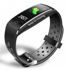 Denver Electronics BFH-14 Wristband activity tracker Acero inoxidable IP68 LCD 2,44 cm (0.96")