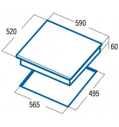 CATA INSB 6003 BK Negro Integrado Con placa de inducción 3 zona(s)