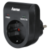 Protector Sobretension HAMA 108878 Negro
