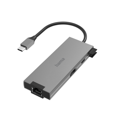 Multipuerto USB-C HAMA 200109 Gris 5 Puertos