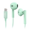 Auriculares Cable SBS TEEARLIGHTAPG Verde Conector Lightning