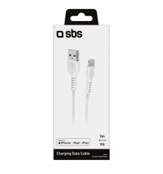 Cable Usb 2.0 SBS Apple TECABLEUSBIP5389W 3M