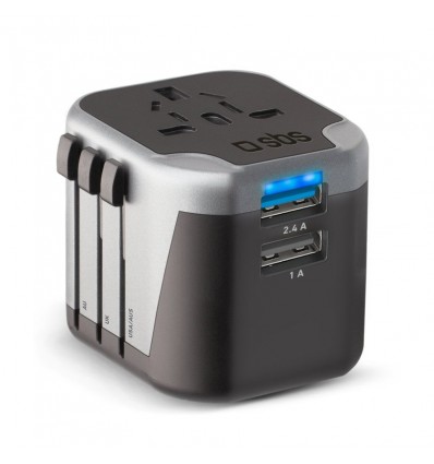 Adaptador Viaje SBS TEADAPT2USBUNI