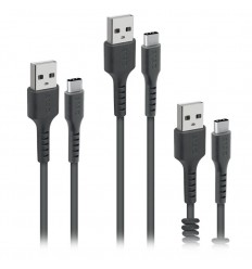 Kit 3 Cables USB TIPO C SBS TEKITUSBC3IN1K