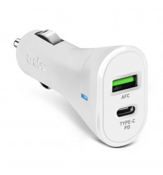 Carg. Coche SBS USB 2.1 Y TIPO C TECRPD20W