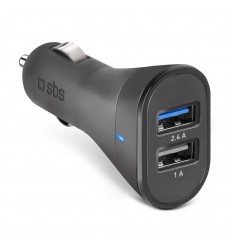Carg. Coche SBS 2 SALIDAS USB TECR2USB24AFAST 2400MAH