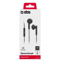 Auriculares Cable SBS TEEARSETMIX65K Negro