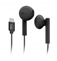 Auriculares SBS TEEARTYCAPK USB-C Negro