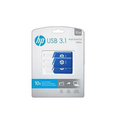 Pack 3UD PENDRIVE HP P-HPFD755W32X3-GE 32GB