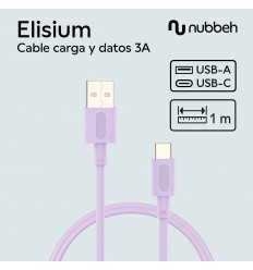 Cable Nubbeh 1M 3A NBTCABLACP1 Lila