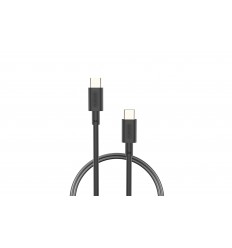 CABLE NUBBEH 1M 3A TIPO C+C NBTCABLCCB1 NEGRO