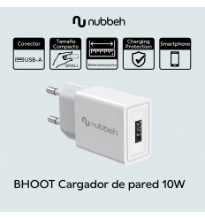CARGADOR NUBBEH 10W B NBWALLCHUSBW10