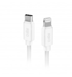 SBS TECABLPOLOTCLIGW cable de conector Lightning 1,5 m Blanco