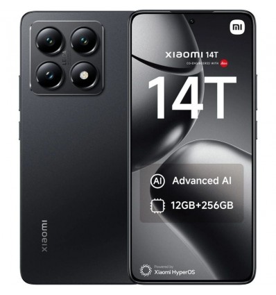 Smartphone Xiaomi 14T 12GB/ 256GB/ 6.67"/ 5G/ Negro