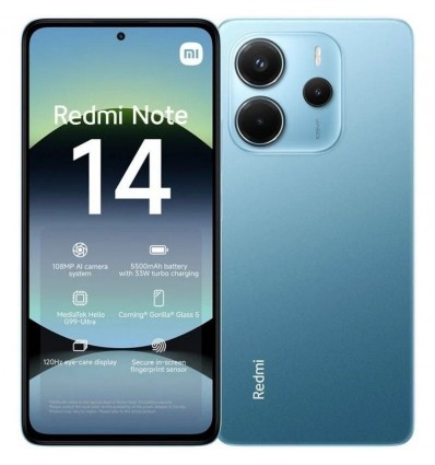 Smartphone Xiaomi Redmi Note 14 6GB/ 128GB/ 6.67"/ Azul