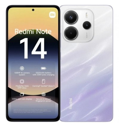 Smartphone Xiaomi Redmi Note 14 6GB/ 128GB/ 6.67"/ Purpura