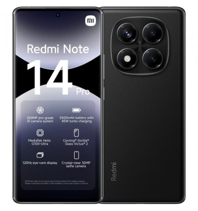 Smartphone Xiaomi Redmi Note 14 Pro 8GB/ 256GB/ 6.67"/ Negro Medianoche