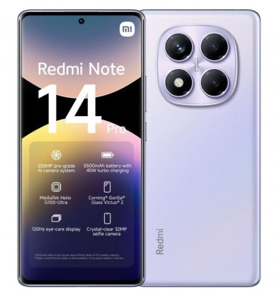 Smartphone Xiaomi Redmi Note 14 Pro 8GB/ 256GB/ 6.67"/ Purpura