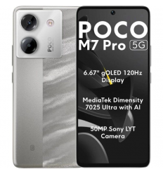 Smartphone Xiaomi POCO M7 Pro 12GB/ 512GB/ 6.67"/ 5G/ Plata