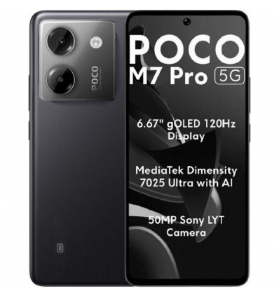 Smartphone Xiaomi POCO M7 Pro 8GB/ 256GB/ 6.67"/ 5G/ Negro