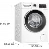 Bosch Serie 6 WNG244A0ES lavadora-secadora Independiente Carga frontal Blanco D