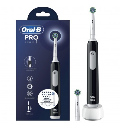 Oral-B Pro Series 1 Adulto Cepillo de dientes oscilante Negro, Blanco