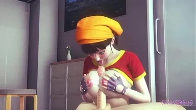Dragon Ball Hentai - Góc nhìn thứ nhất với Pan boobjob, blowjob và bị địt - Anime manga Nhật Bản phim hoạt hình khiêu dâm