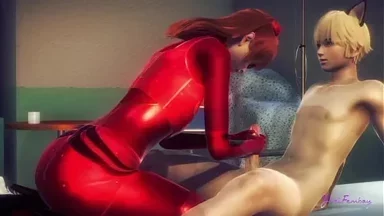 Evangelion Asuka - Asuka Femboy có sẵn sàng nuốt hết tinh dịch đó không? - Sissy Nhật Bản Châu Á manga anime game phim sex đồng tính