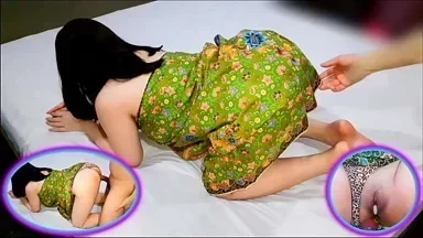 Em gái Thái nóng bỏng bị bắn tinh trong váy quấn